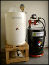 ATLAS BIO wash tank biodiesel fill-rite pump station