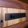 Mei Residence Reclaimed Doug Douglas Fir and Genuine Mahogany detailed photo of drawer face with old steel nail holes visible with hundred year old oxidation custom steel draw pull Jackson Hole Wyoming fLANSBURG dESIGN in collaboration with Aric Mei